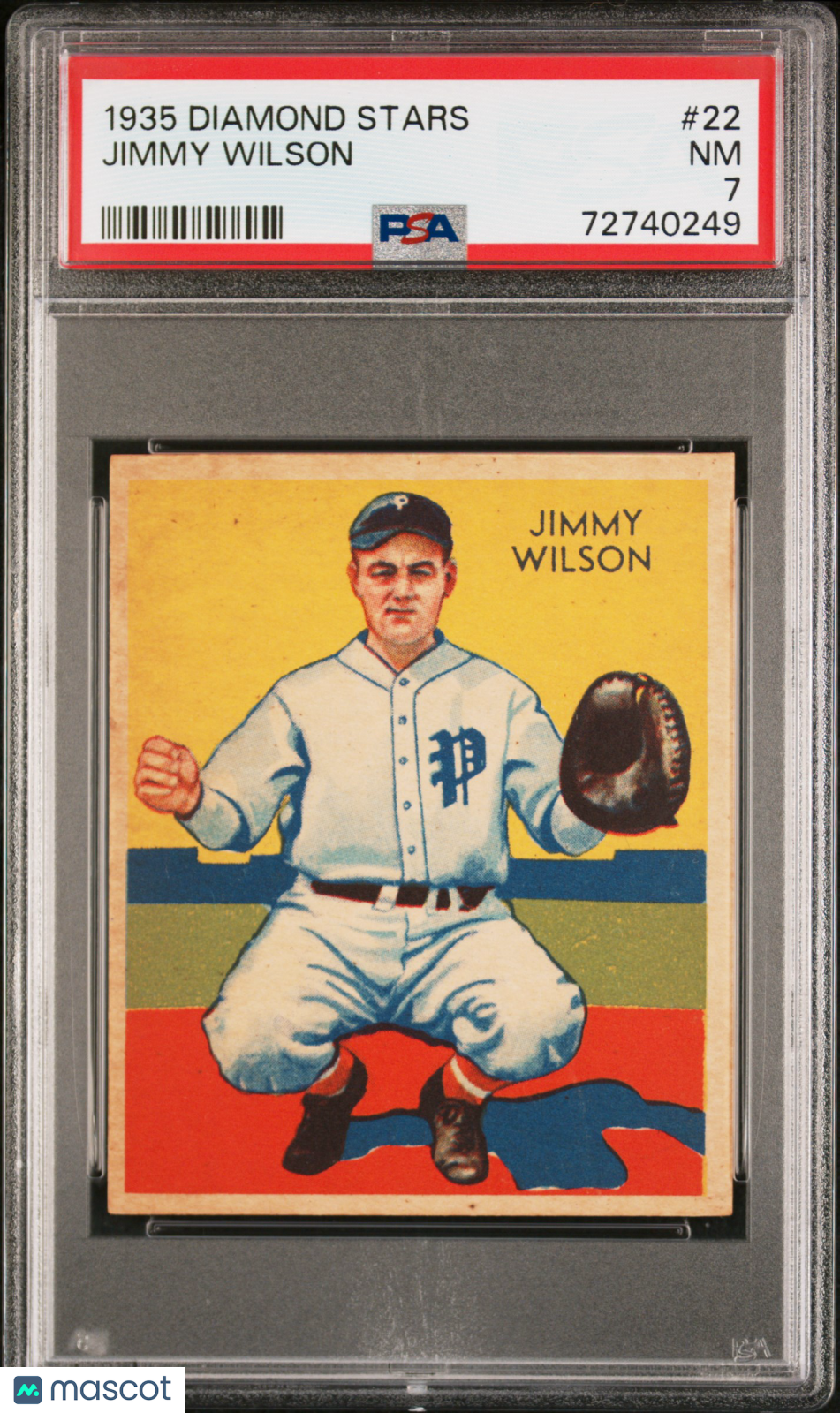 1935 Diamond Stars Jimmy Wilson #22 PSA 7