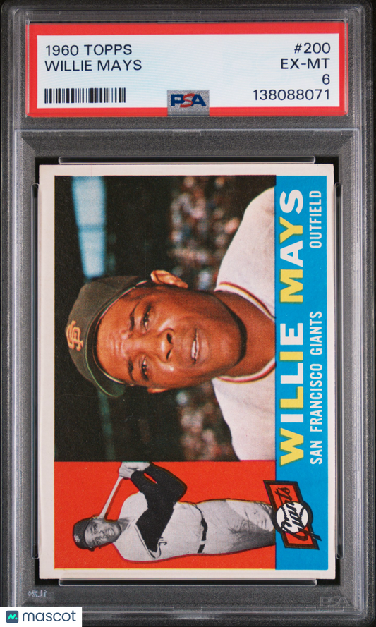 1960 Topps Willie Mays #200 PSA 6