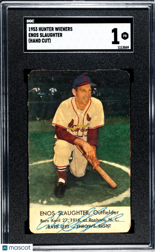 1953 Hunter Wieners Enos Slaughter SGC 1