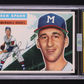 1956 Topps Warren Spahn #10g Gray Back MBA 7 MBA Silver