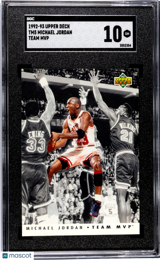 1992 Upper Deck Michael Jordan #TM5 Team MVP SGC 10