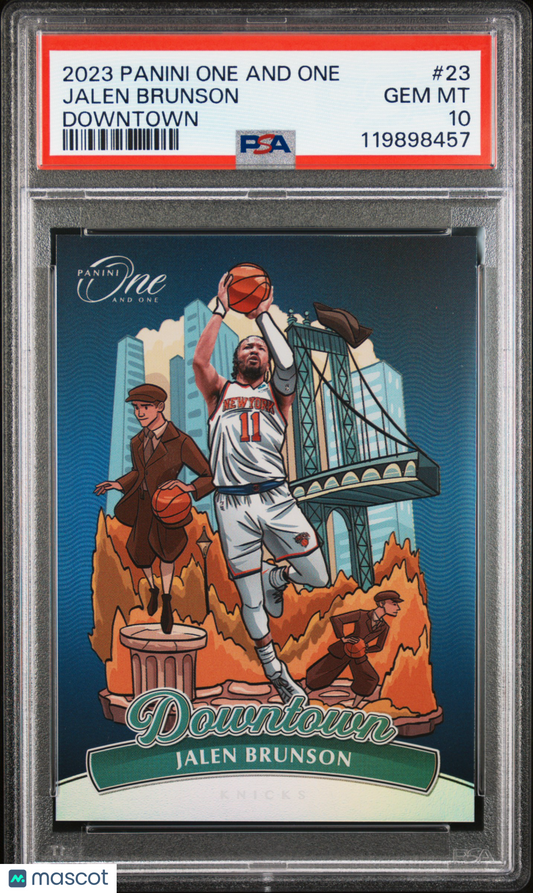 2023 Panini One And One Downtown Jalen Brunson #23 PSA 10