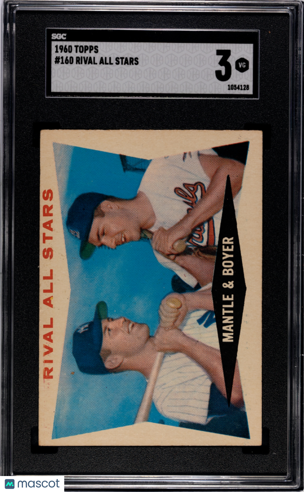 1960 Topps Rival All Stars #160 SGC 3