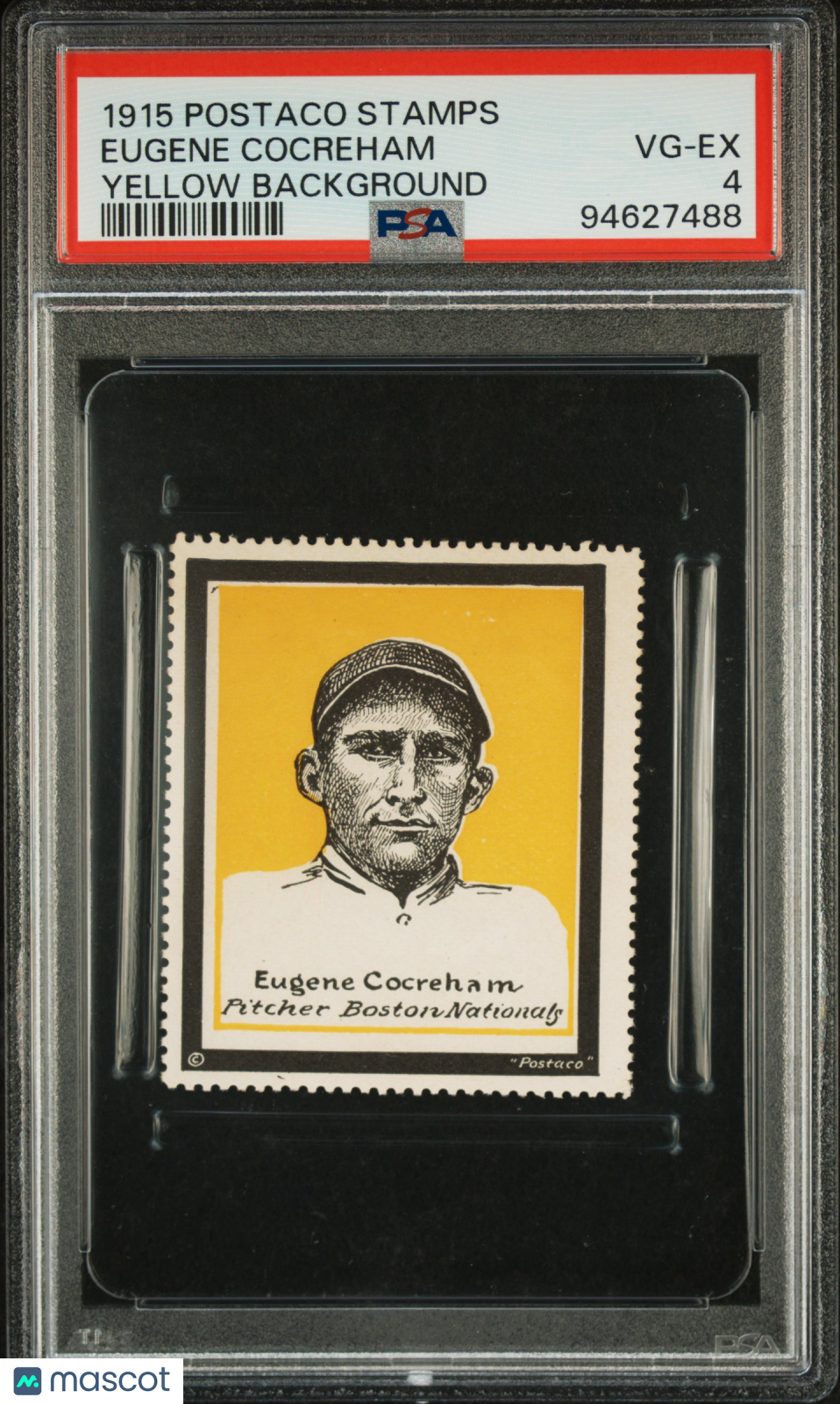 1915 Postaco Stamps Eugene Cocreham Yellow Background PSA 4