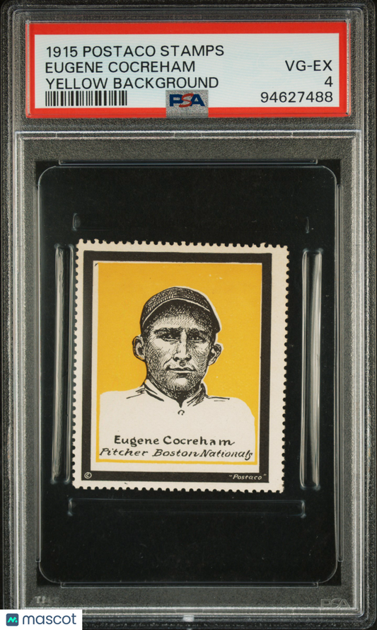 1915 Postaco Stamps Eugene Cocreham Yellow Background PSA 4