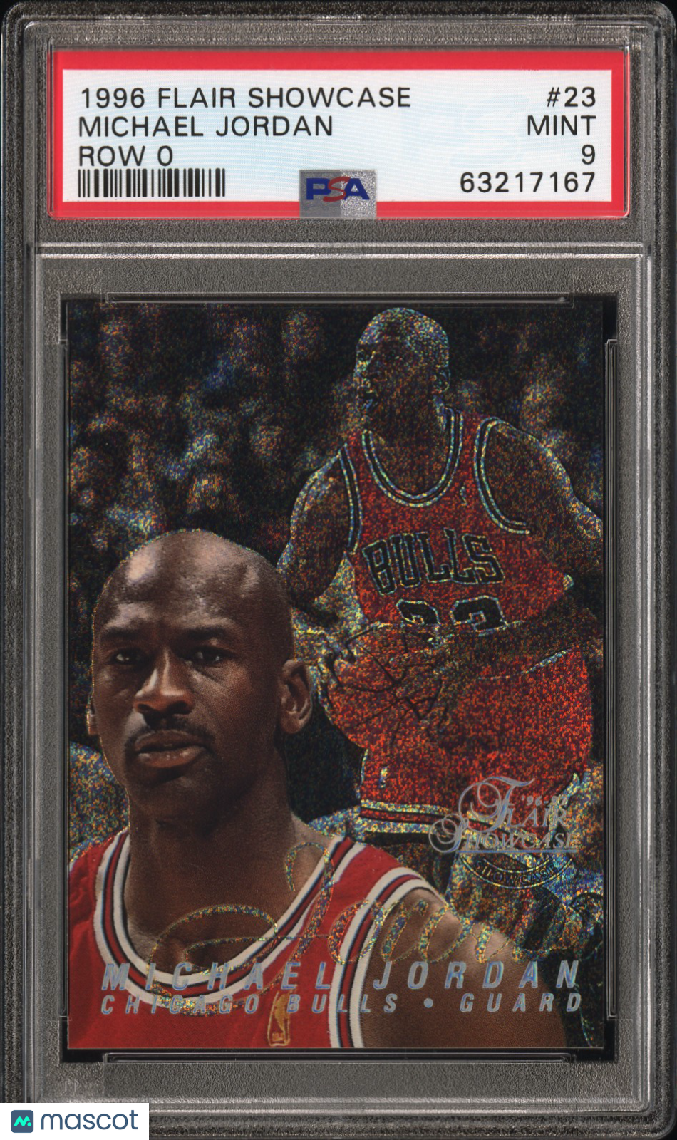 1996 Flair Showcase Michael Jordan #23 Row 0 PSA 9