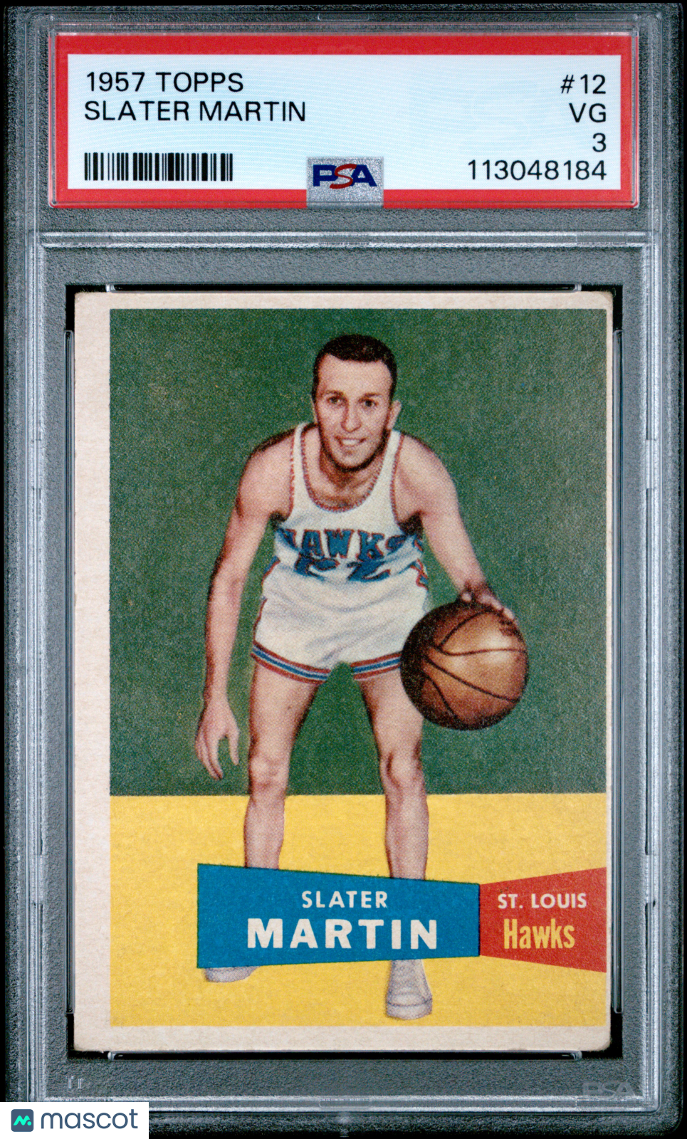 1957 Topps Slater Martin #12 PSA 3