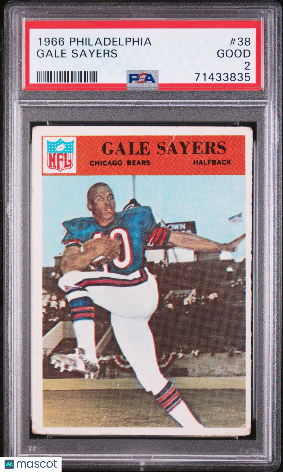 1966 Philadelphia Gale Sayers #38 PSA 2