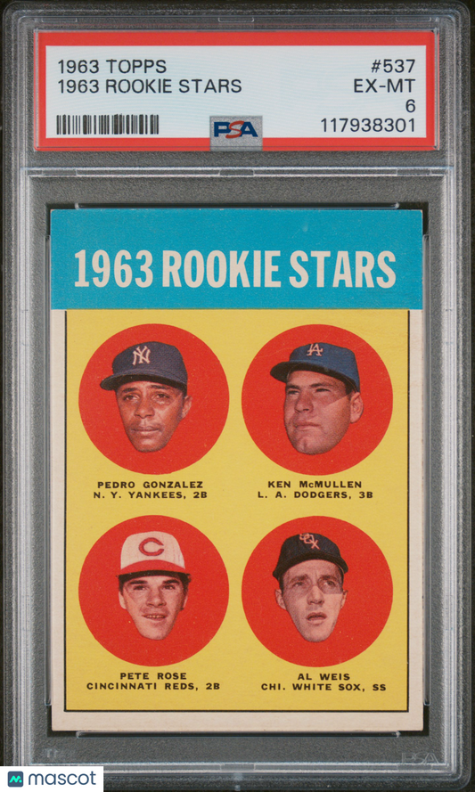 1963 Topps 1963 Rookie Stars #537 PSA 6
