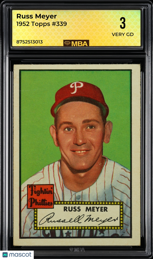 1952 Topps Russ Meyer #339 MBA 3