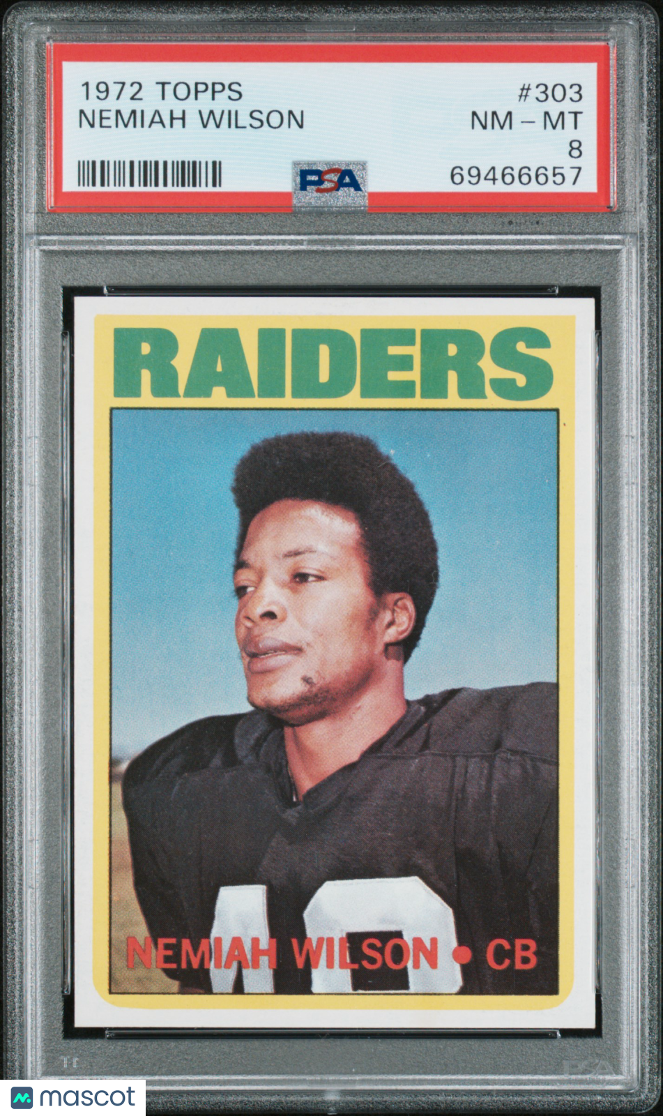 1972 Topps Nemiah Wilson #303 PSA 8