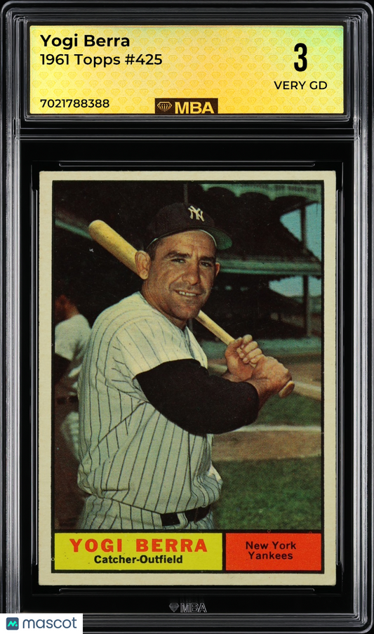 1961 Topps Yogi Berra #425 MBA 3
