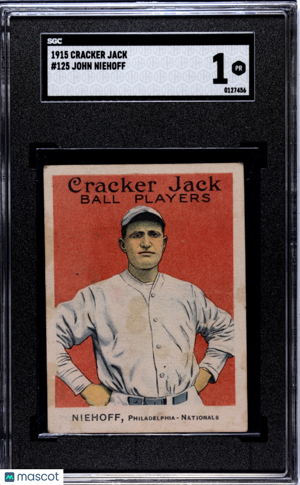 1915 Cracker Jack John Niehoff #125 SGC 1