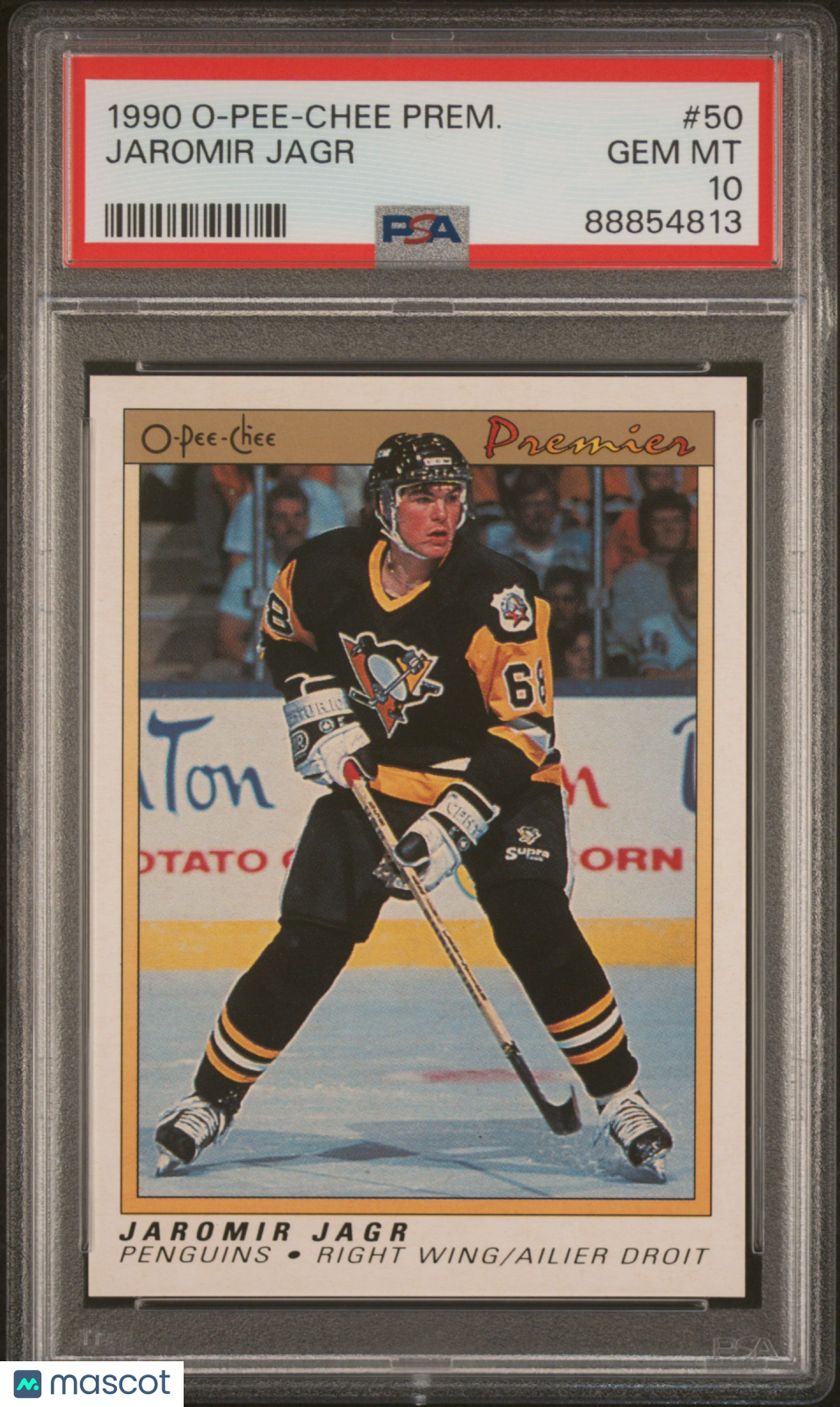 1990 O-Pee-Chee Premier Jaromir Jagr #50 PSA 10