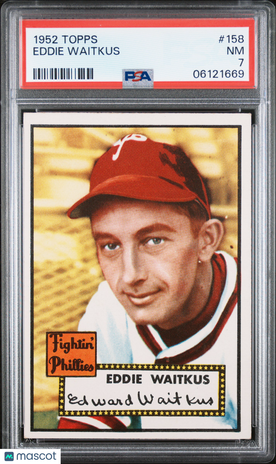 1952 Topps Eddie Waitkus #158 PSA 7