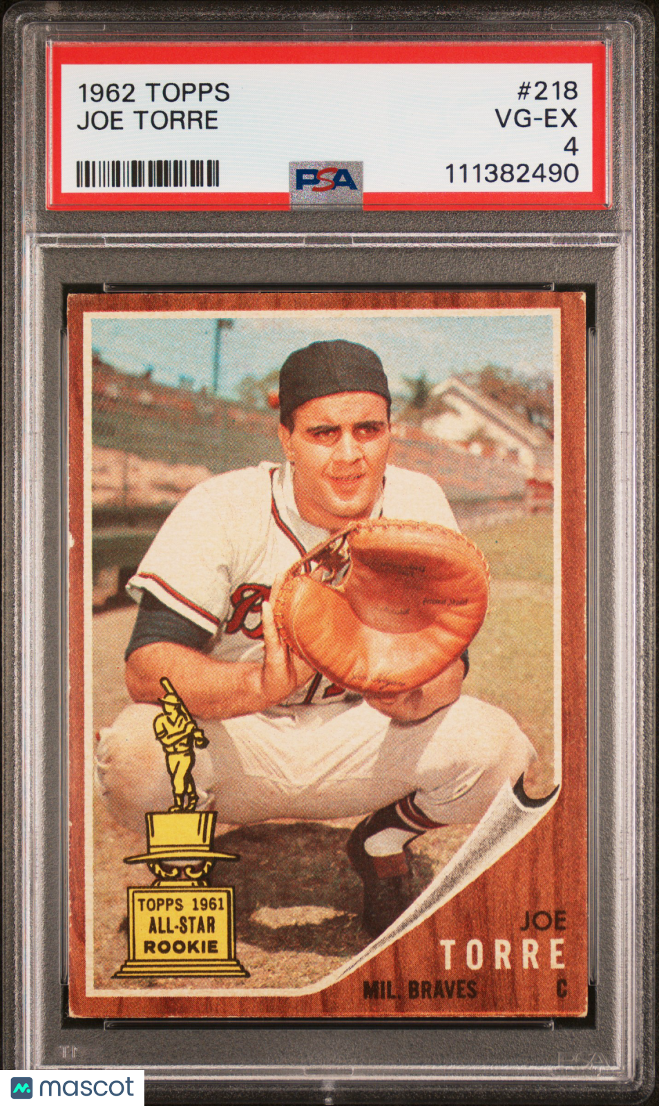 1962 Topps Joe Torre #218 PSA 4