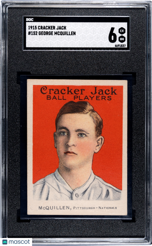 1915 Cracker Jack George Mcquillen #152 SGC 6