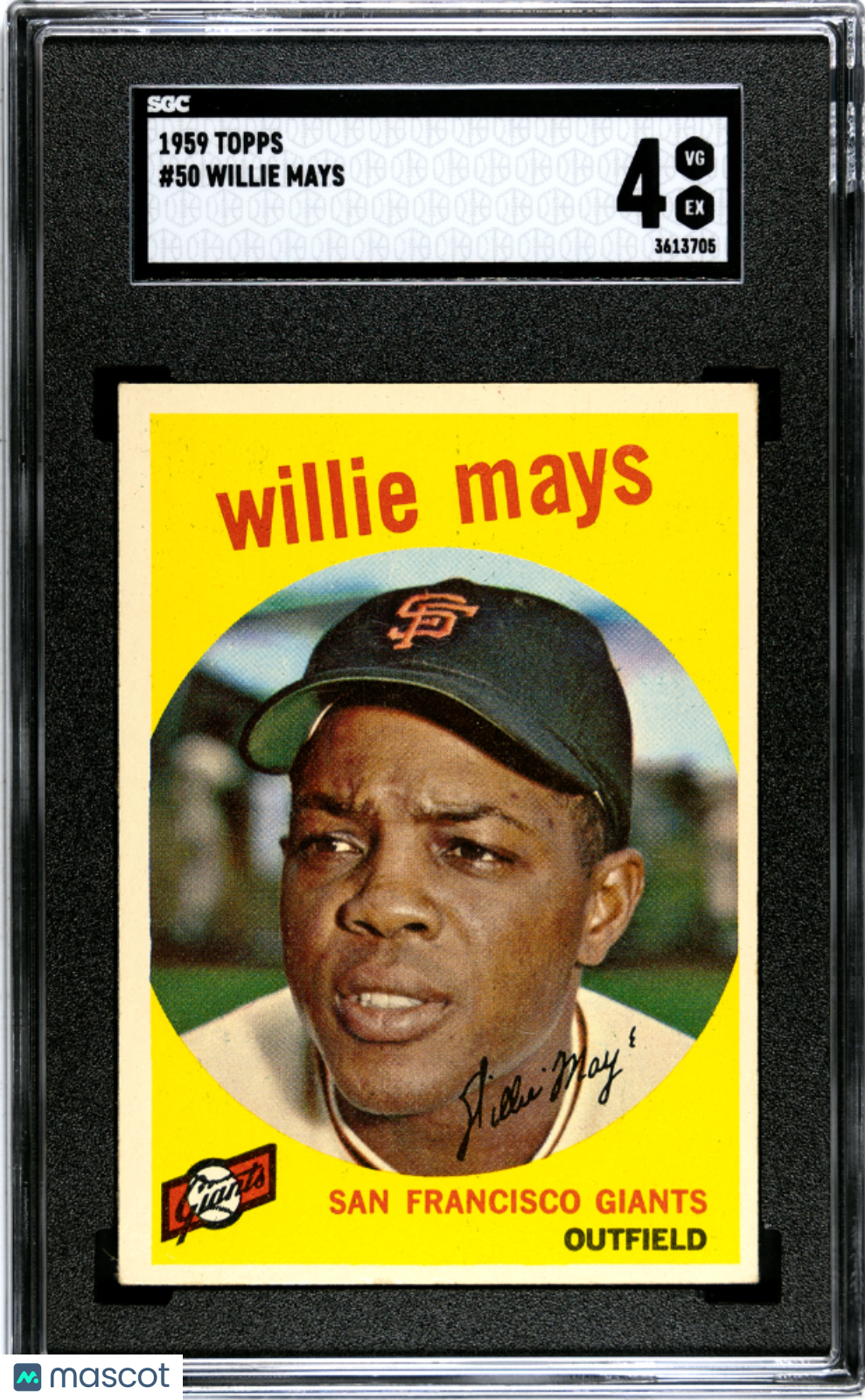 1959 Topps Willie Mays #50 SGC 4