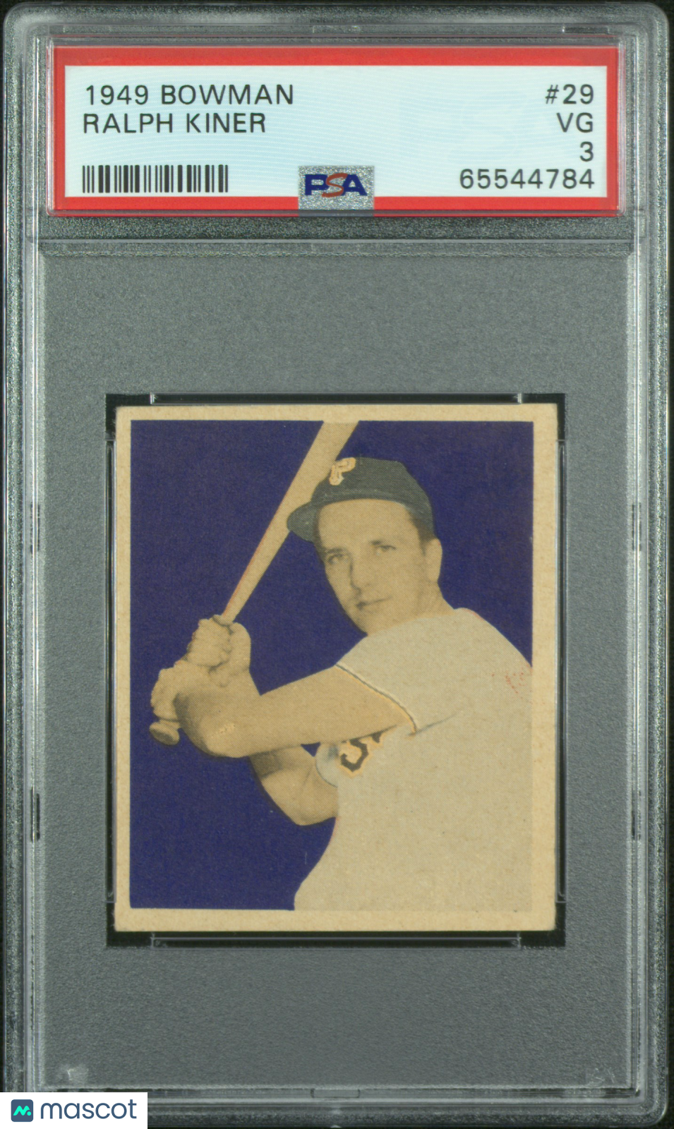 1949 Bowman Ralph Kiner #29 PSA 3