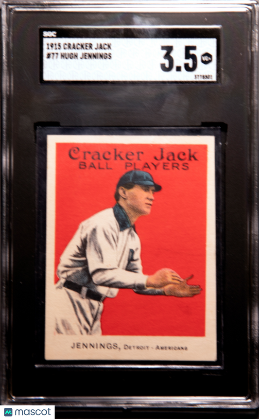 1915 Cracker Jack Hugh Jennings #77 SGC 3.5