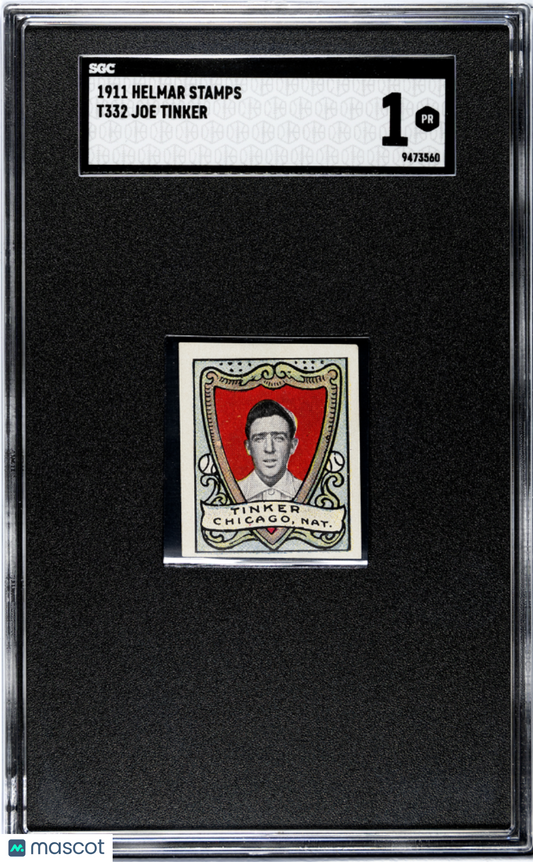1911 Helmar Stamps (T332) Joe Tinker SGC 1