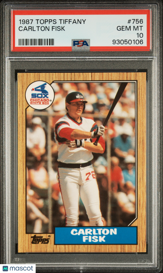 1987 Topps Tiffany Carlton Fisk #756 PSA 10