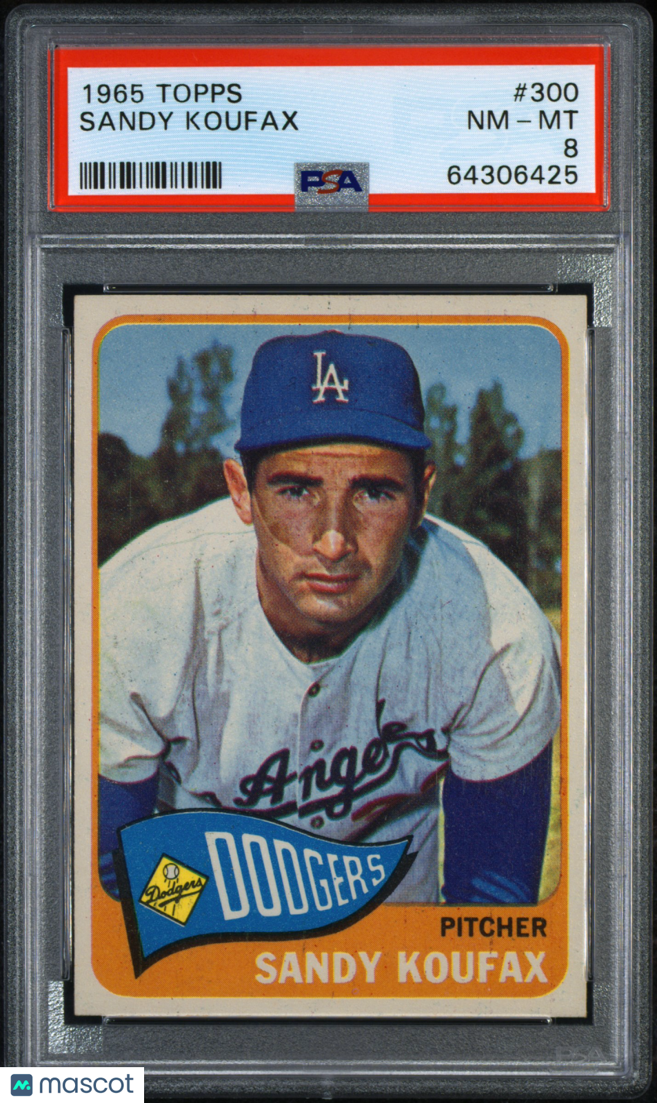 1965 Topps Sandy Koufax #300 PSA 8