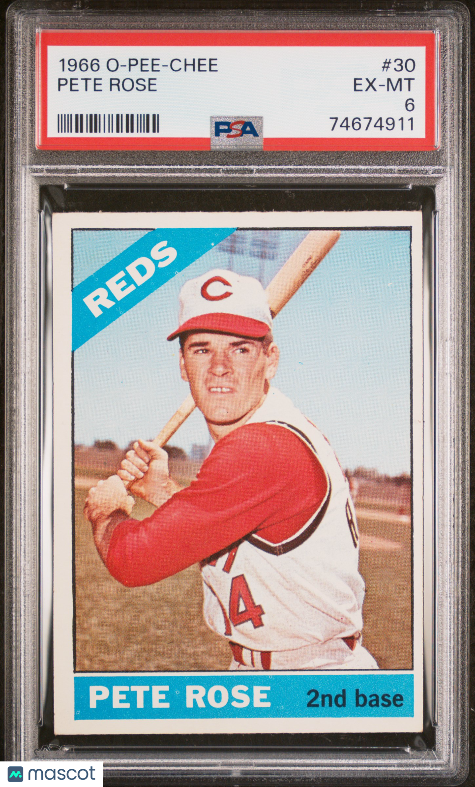 1966 O-Pee-Chee Pete Rose #30 PSA 6