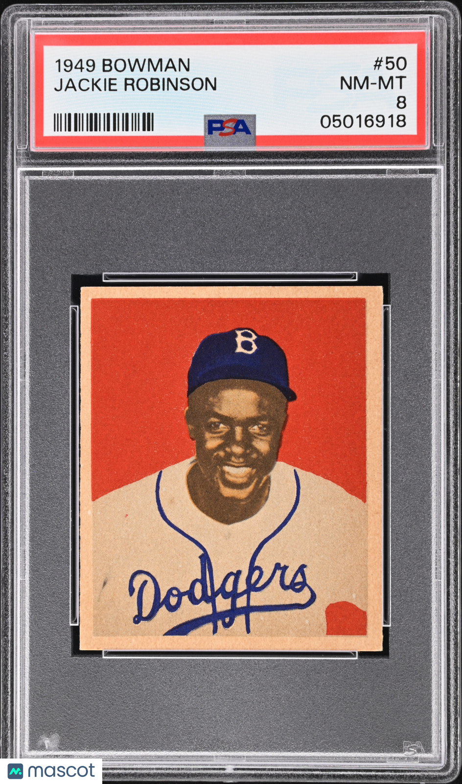 1949 Bowman Jackie Robinson #50 PSA 8
