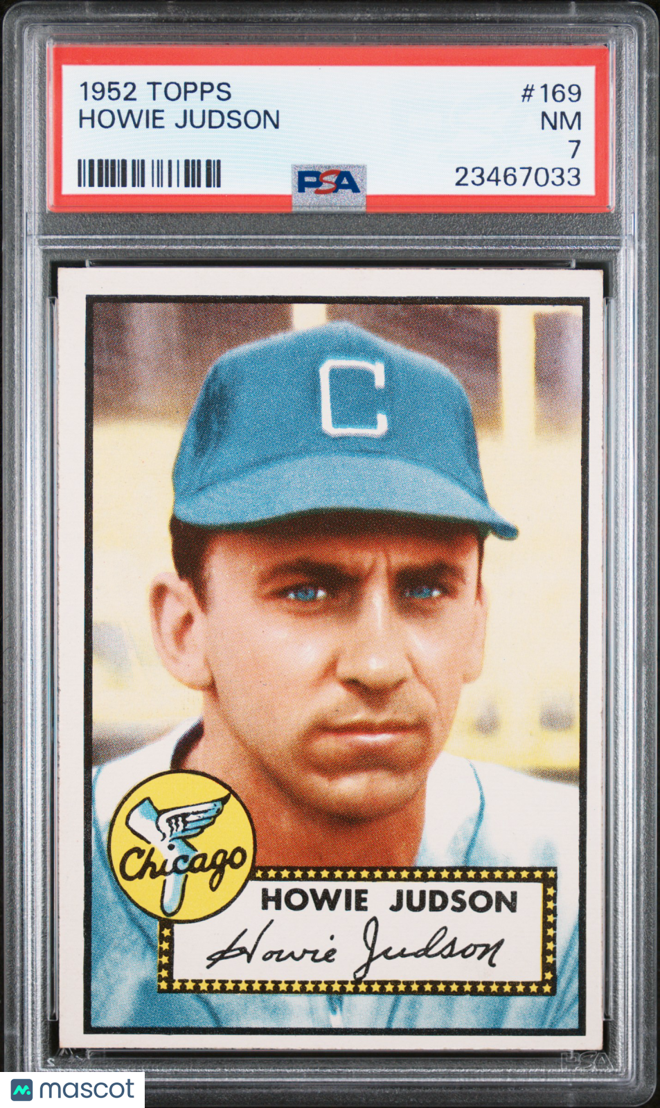 1952 Topps Howie Judson #169 PSA 7
