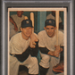 1957 Topps Berra Mantle #407 Yankees' Power Hitters PSA 3
