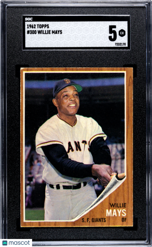 1962 Topps Willie Mays #300 SGC 5