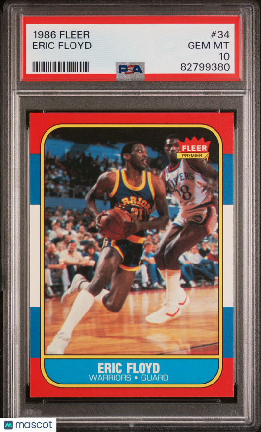 1986 Fleer Eric Floyd #34 PSA 10
