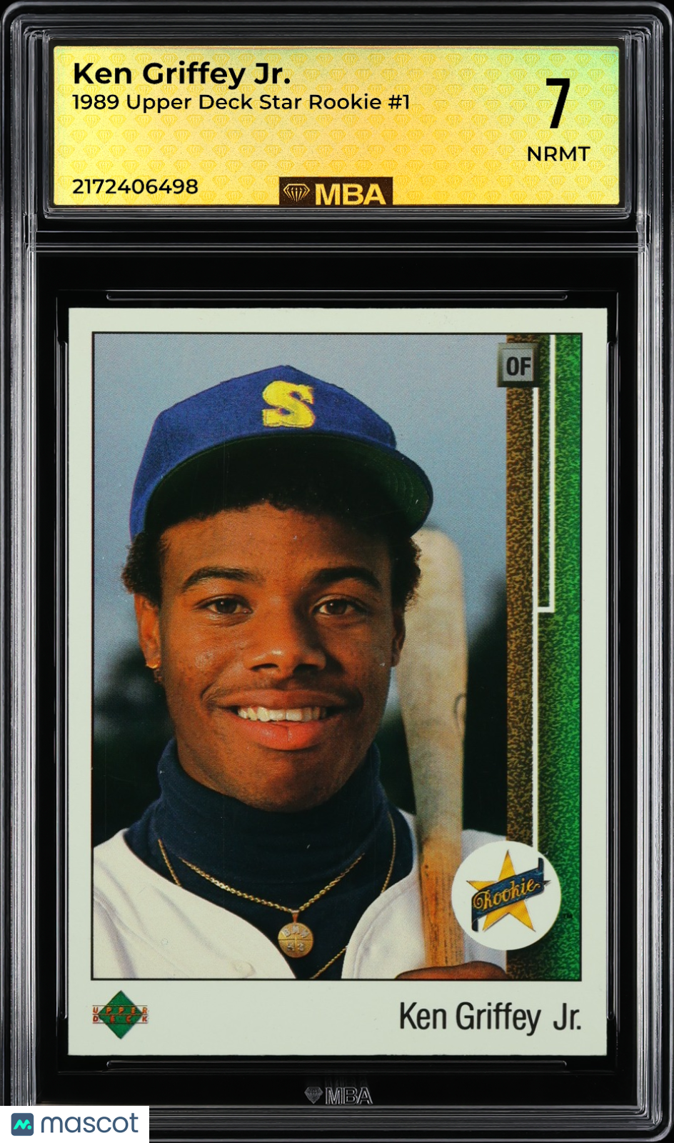1989 Upper Deck Ken Griffey Jr. #1 Star Rookie MBA 7