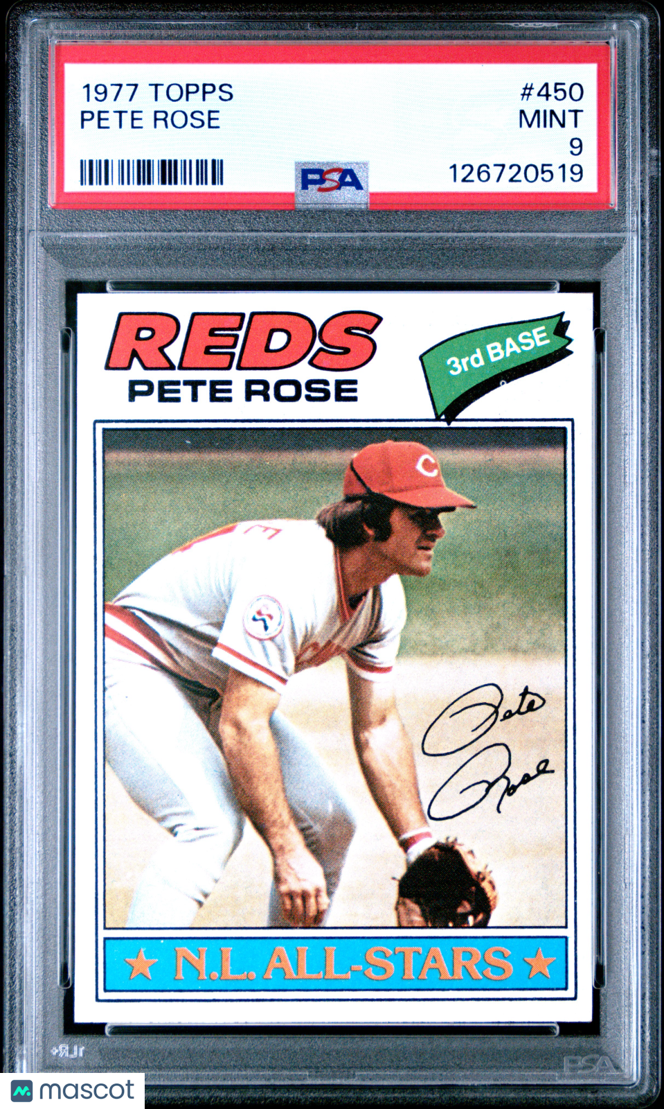 1977 Topps Pete Rose #450 PSA 9