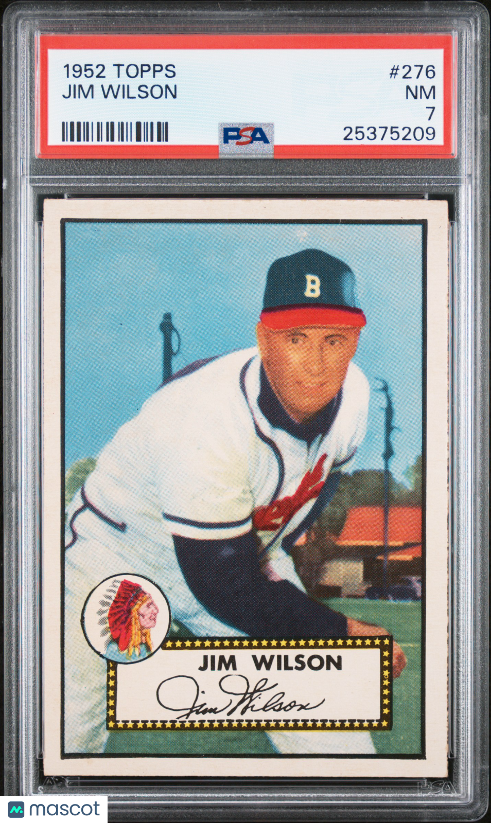 1952 Topps Jim Wilson #276 PSA 7