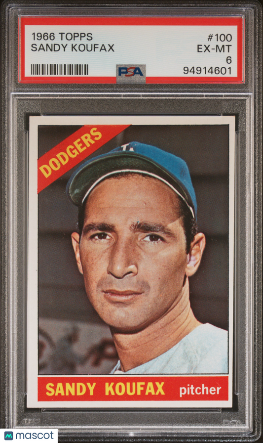 1966 Topps Sandy Koufax #100 PSA 6