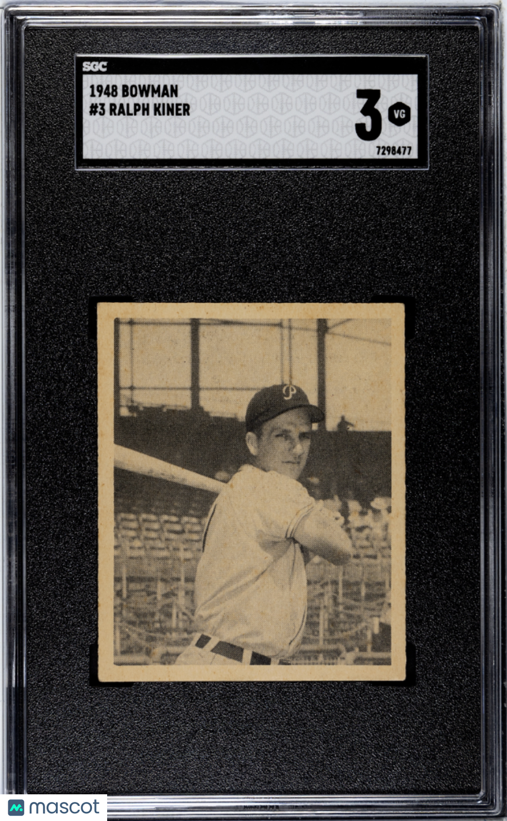 1948 Bowman Ralph Kiner #3 SGC 3