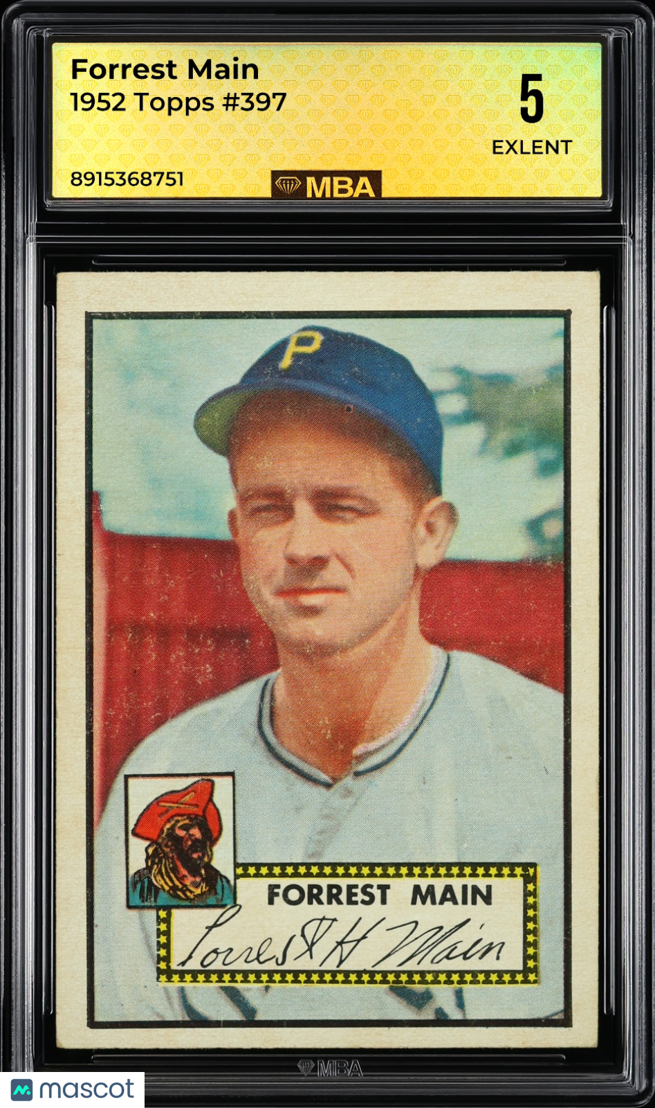 1952 Topps Forrest Main #397 MBA 5