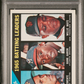 1966 Topps NL Batting Leaders #215 Clemente Aaron Mays PSA 6