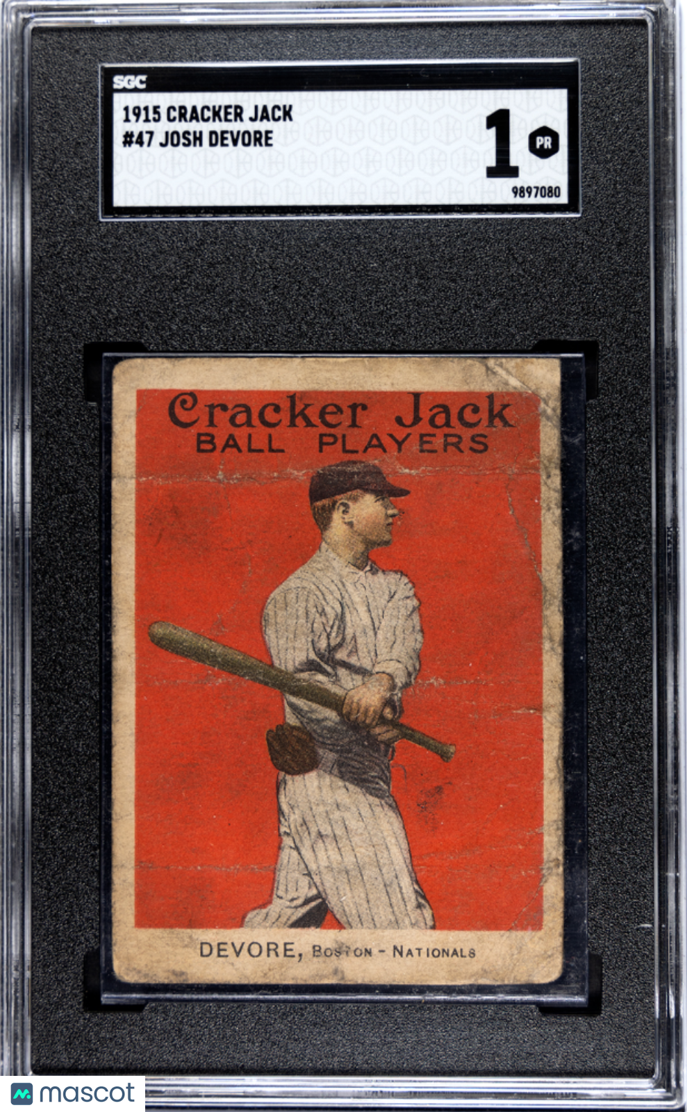 1915 Cracker Jack Josh Devore #47 SGC 1