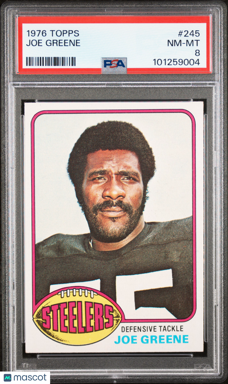1976 Topps Joe Greene #245 PSA 8