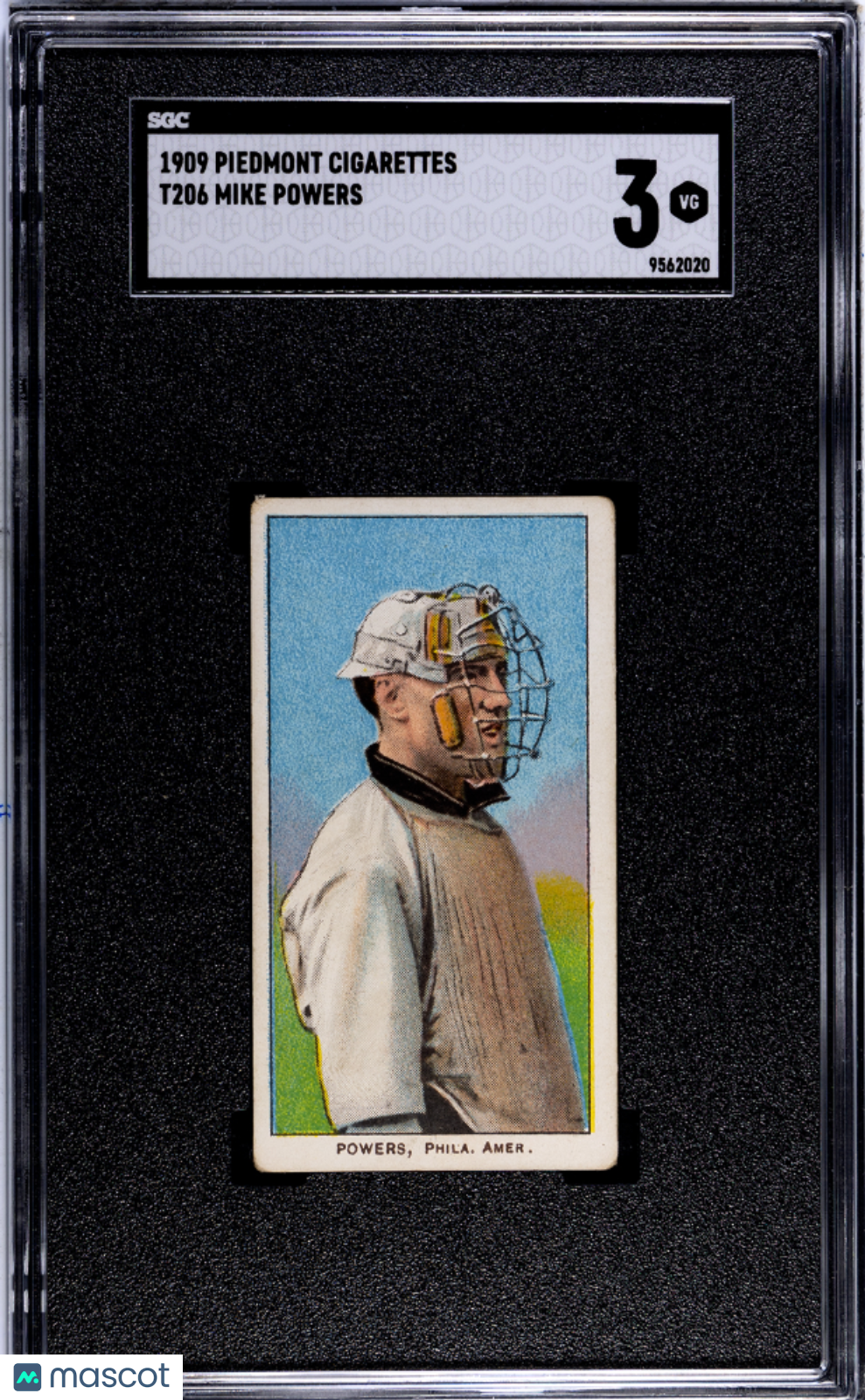 1909 Piedmont Cigarettes (T206) Mike Powers SGC 3
