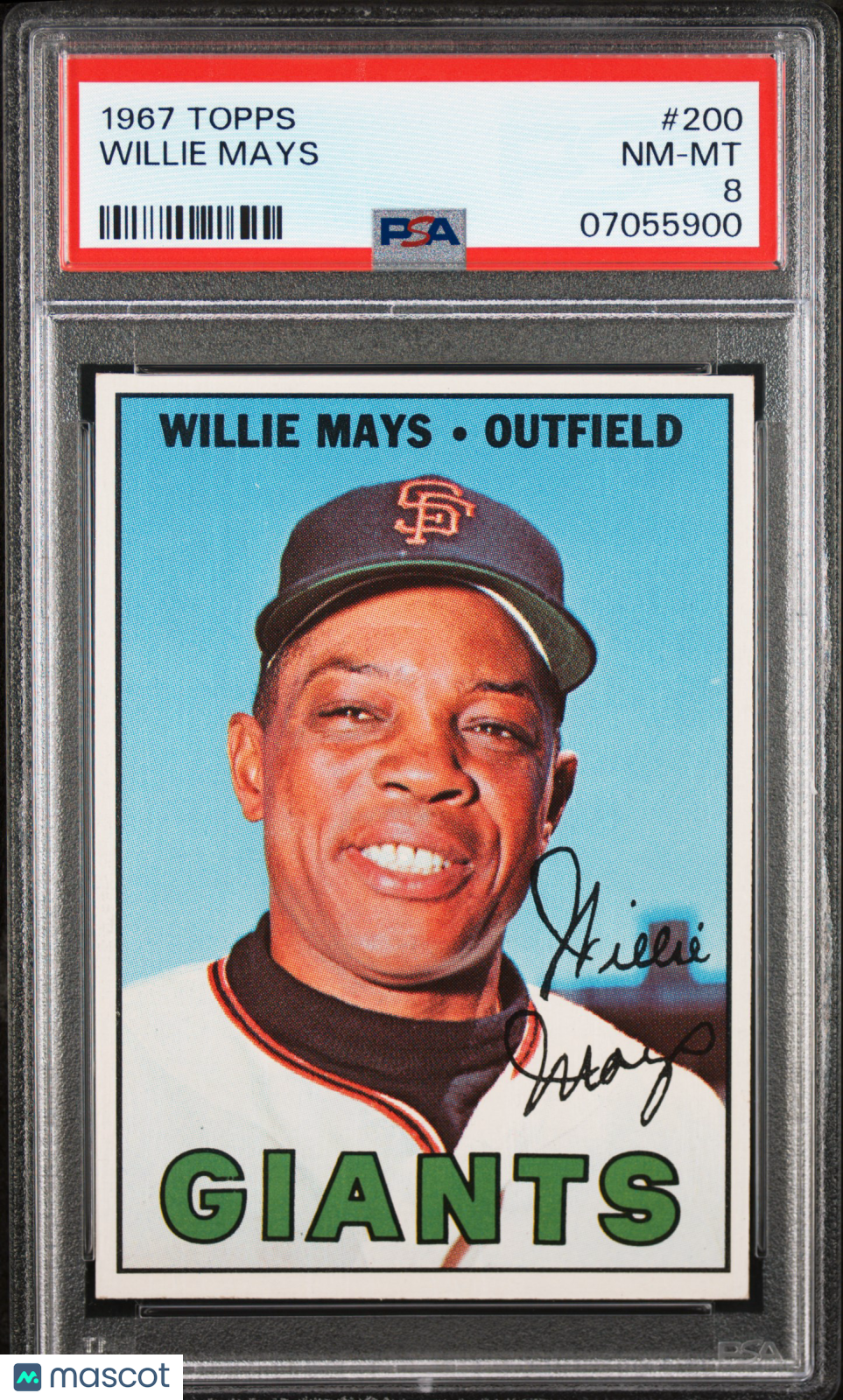 1967 Topps Willie Mays #200 PSA 8