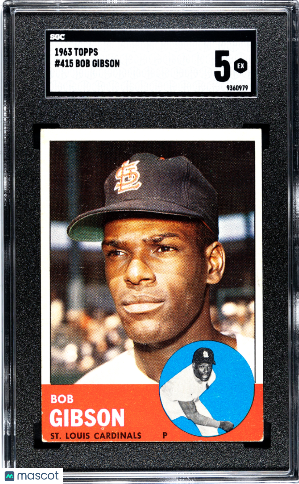 1963 Topps Bob Gibson #415 SGC 5