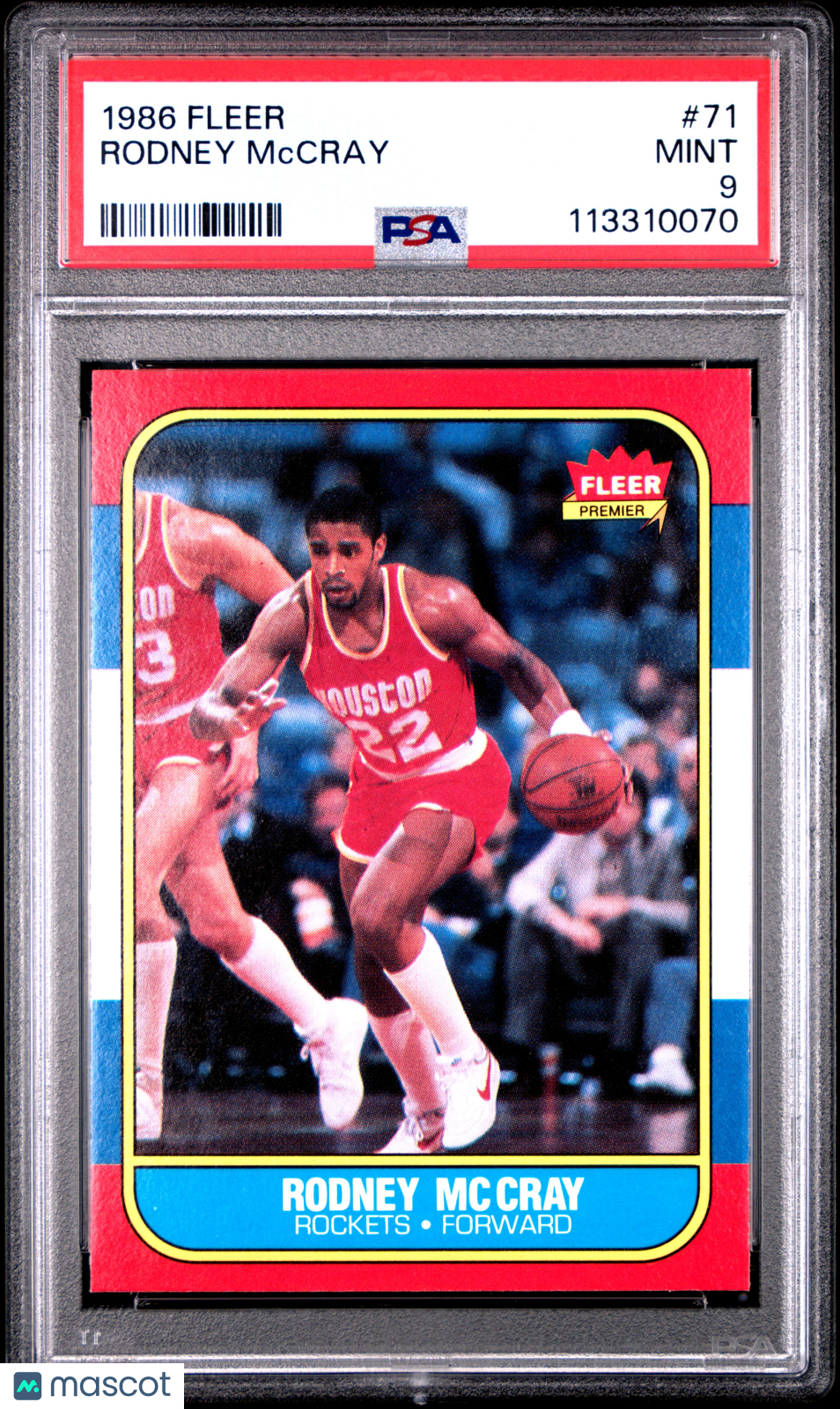 1986 Fleer Rodney Mccray #71 PSA 9