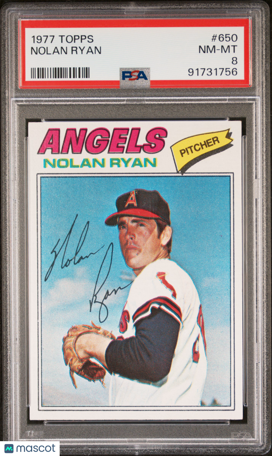 1977 Topps Nolan Ryan #650 PSA 8