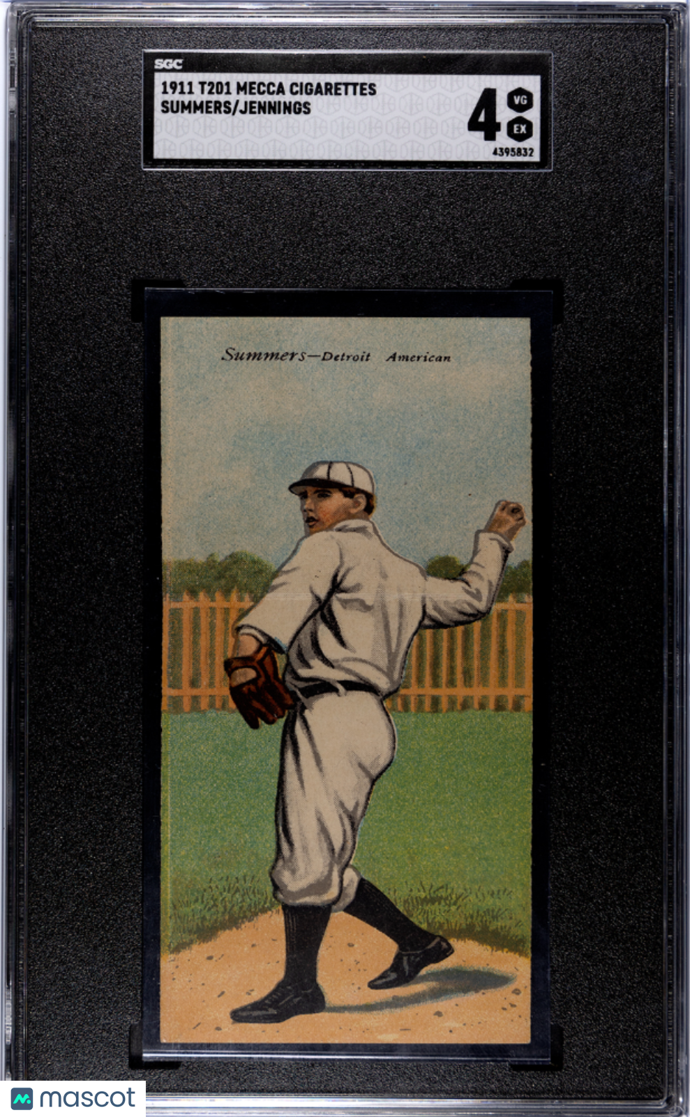 1911 T201 Mecca Cigarettes Jennings Summers SGC 4