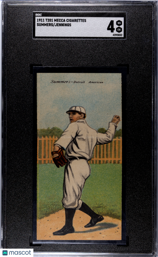 1911 T201 Mecca Cigarettes Jennings Summers SGC 4
