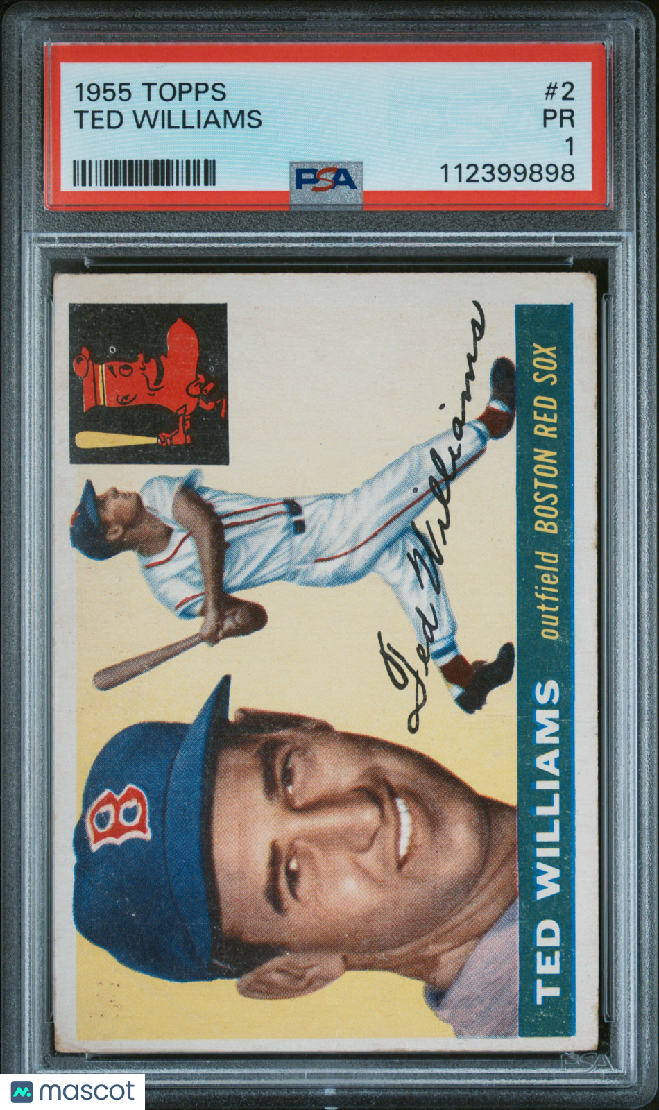 1955 Topps Ted Williams #2 PSA 1